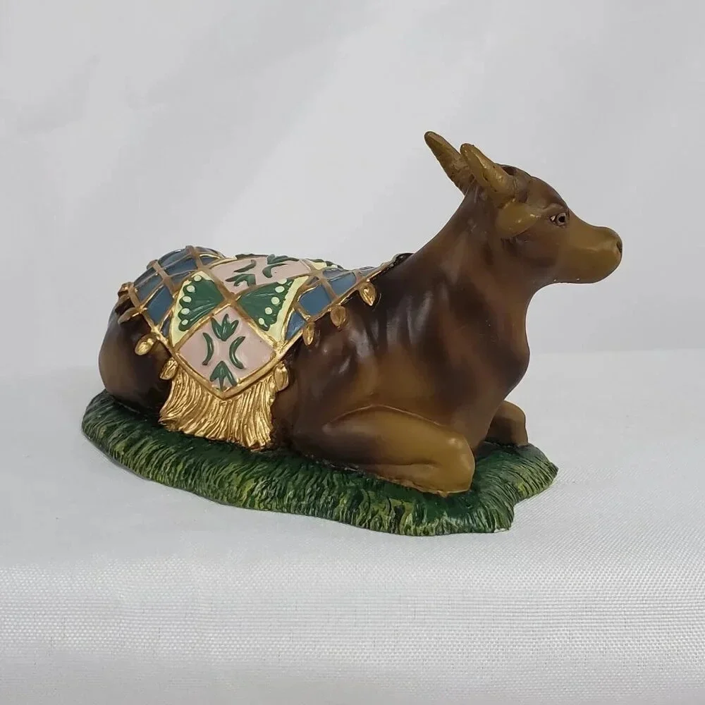 2007 Thomas Kinkade Seated Bull Hawthorne Village Nativity Christmas Display